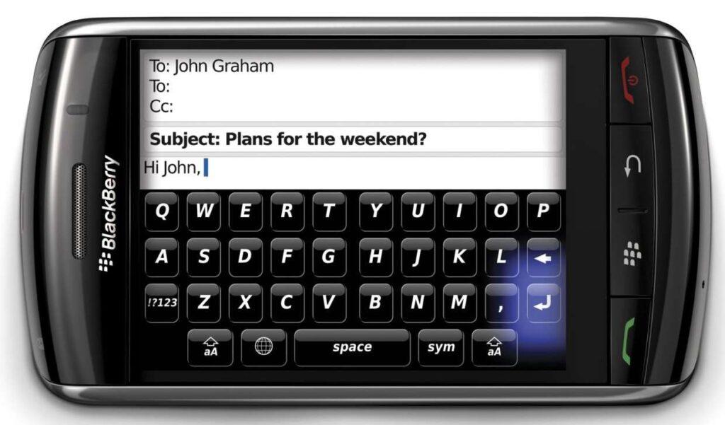 BlackBerry Storm phone